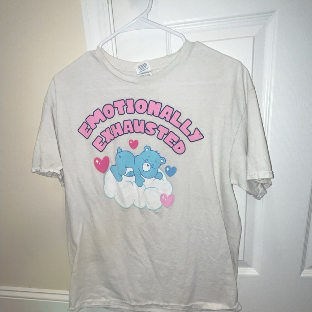 Emotionally exhausted Care Bears tshirt